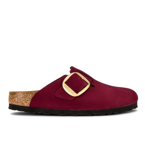 BIRKENSTOCK Boston Big Buckle Clog Maroon size EU37 US 6/6.5 - Picture 1 of 9